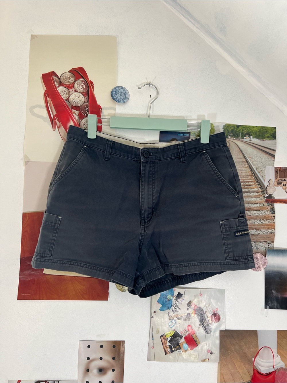 Aeropostale Navy Blue Cargo Shorts for Women